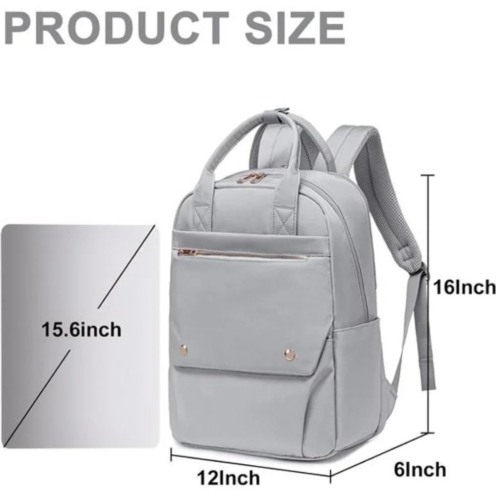 Laptop Backpack Women Travel Backpack 15.6 Inch Teacher Bag Waterproof